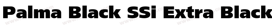 Palma Black SSi Extra Black字体转换